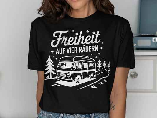 Freiheit auf vier Rädern graphic printed t-shirt