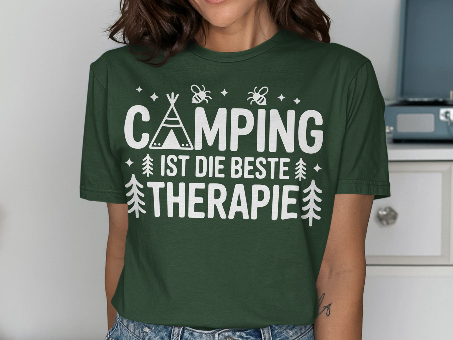 Camping Ist Die Beste Therapie Shirt