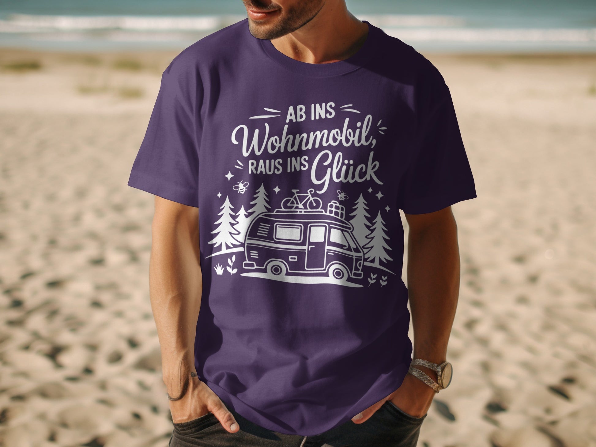 Ab ins Wohnmobil raus ins Glück T-shirt