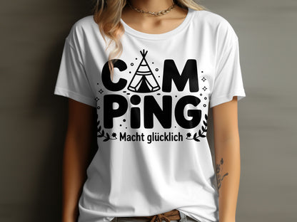 Camping Macht glücklich graphic tee
