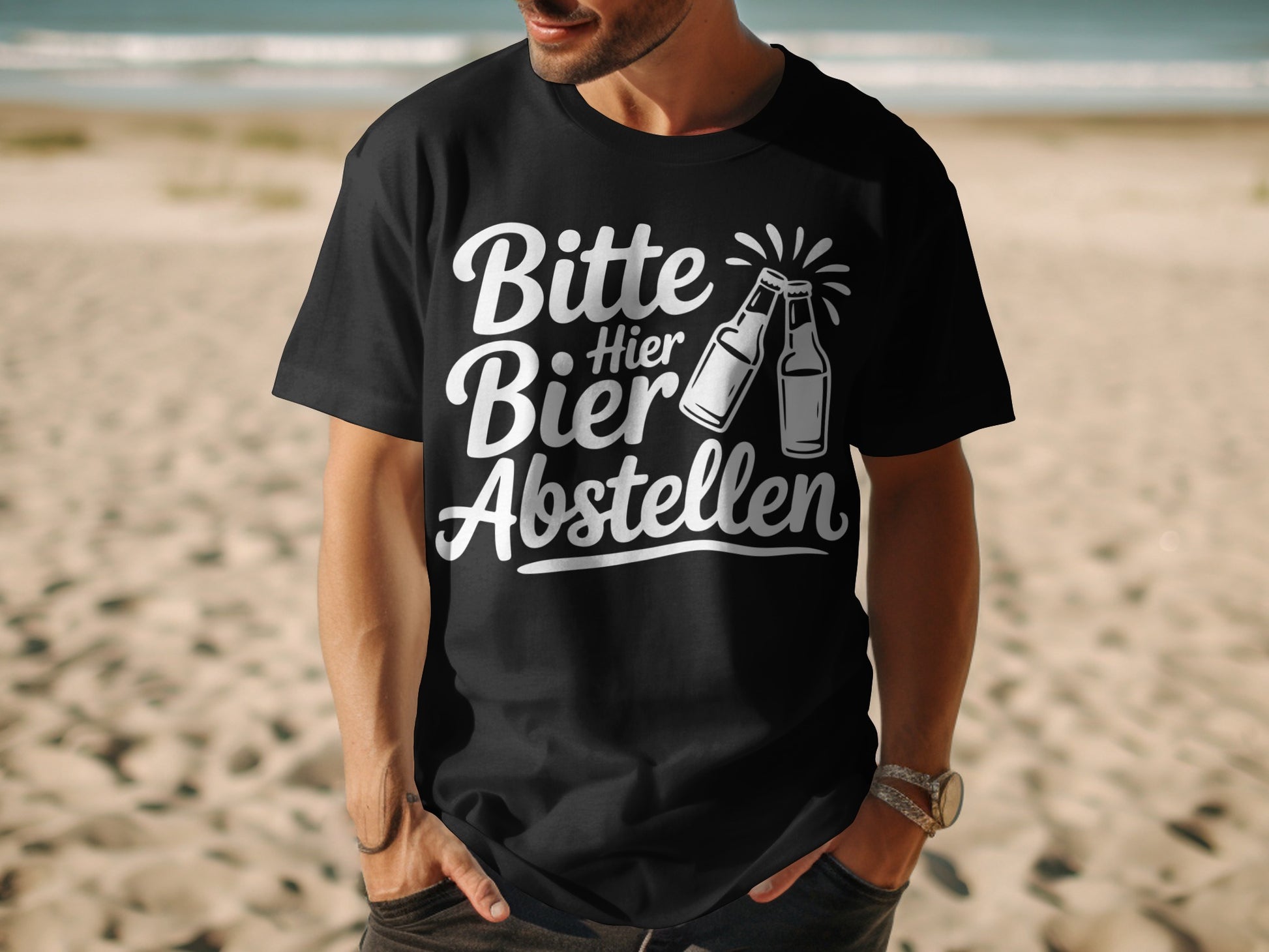 Bitte Hier Bier Abstellen T-shirt