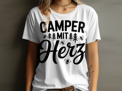 Camper Mit Herz Graphic Tee Nummer Eins For Camping