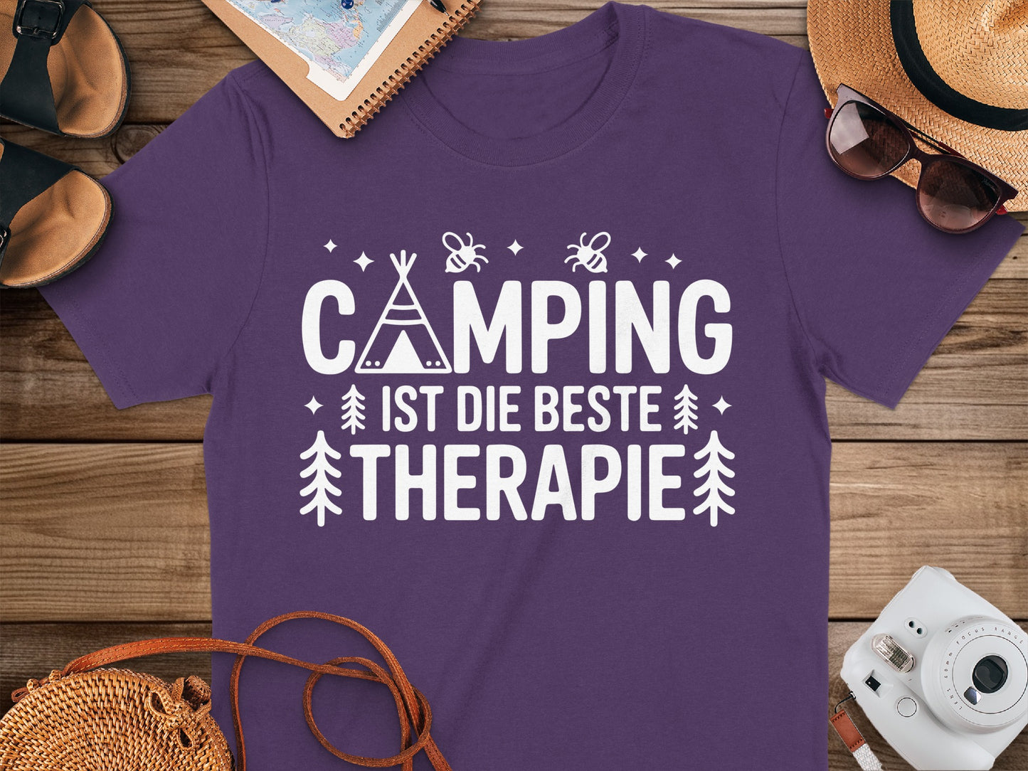 Camping Ist Die Beste Therapie T-Shirt