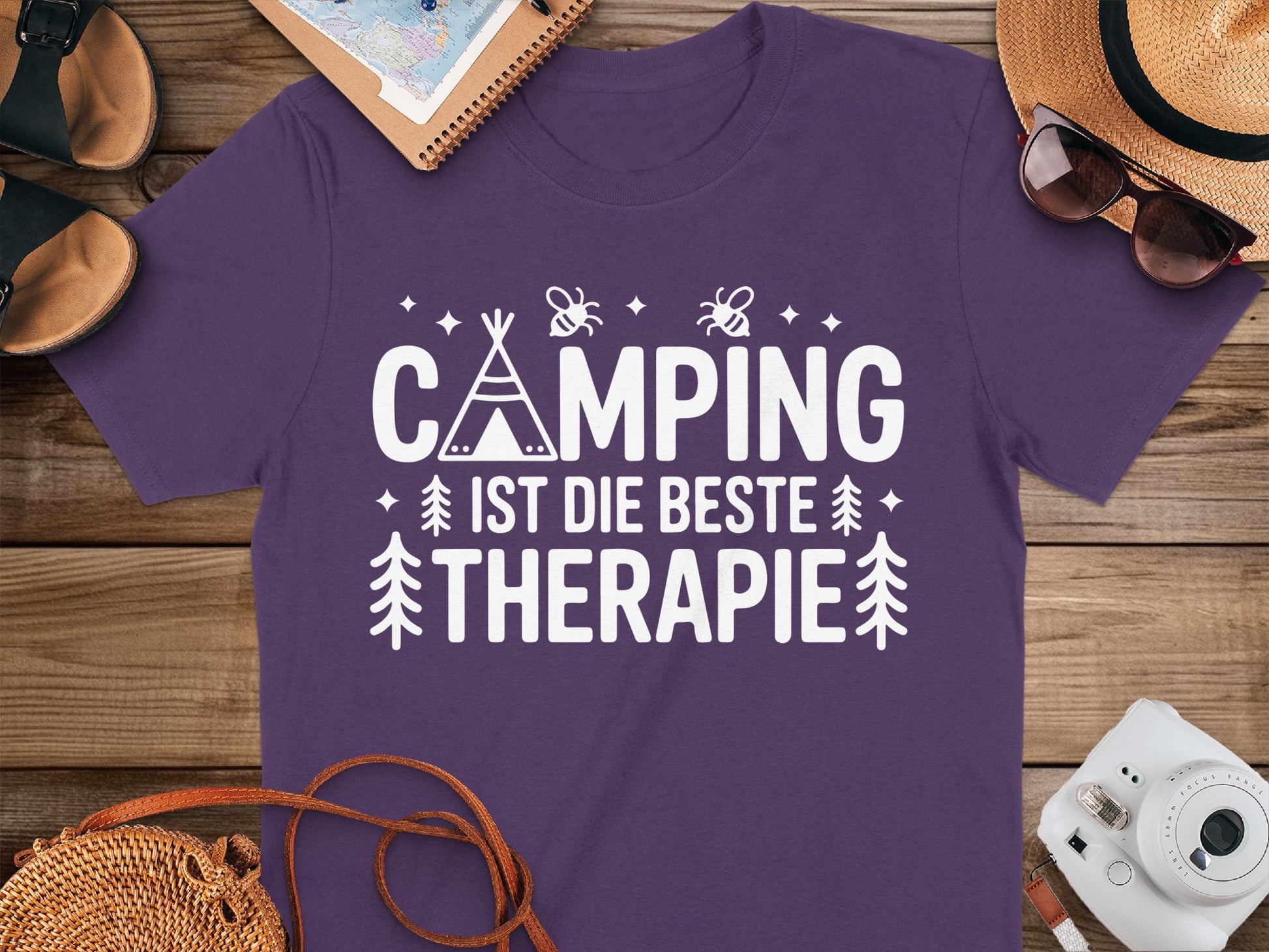 Camping Ist Die Beste Therapie T-Shirt