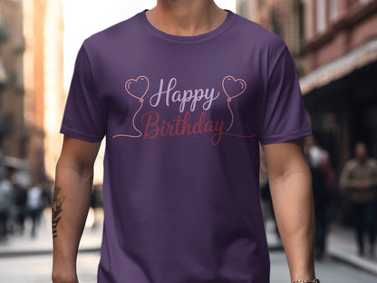 Happy Birthday Graphic Tee Shirt