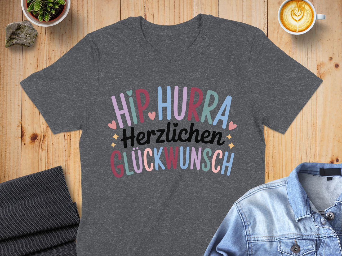 Hip Hurra Herzlichen Glückwunsch T-shirt