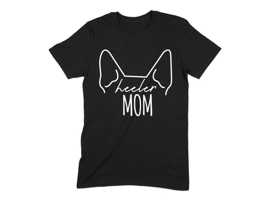 Heeler Mom Graphic Tee for Dog Lovers