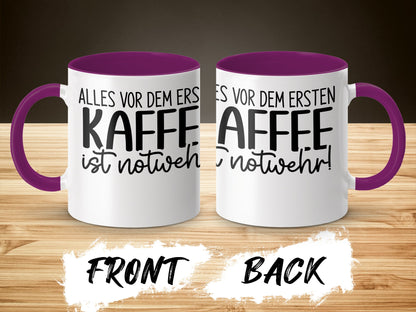 Alles Vor Dem Ersten Kaffee Ist Notwehr Mug