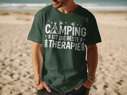 Camping Ist Die Beste Therapie T-shirt