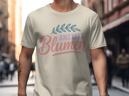 Stylish Anstatt Blumen Graphic T-shirt Top