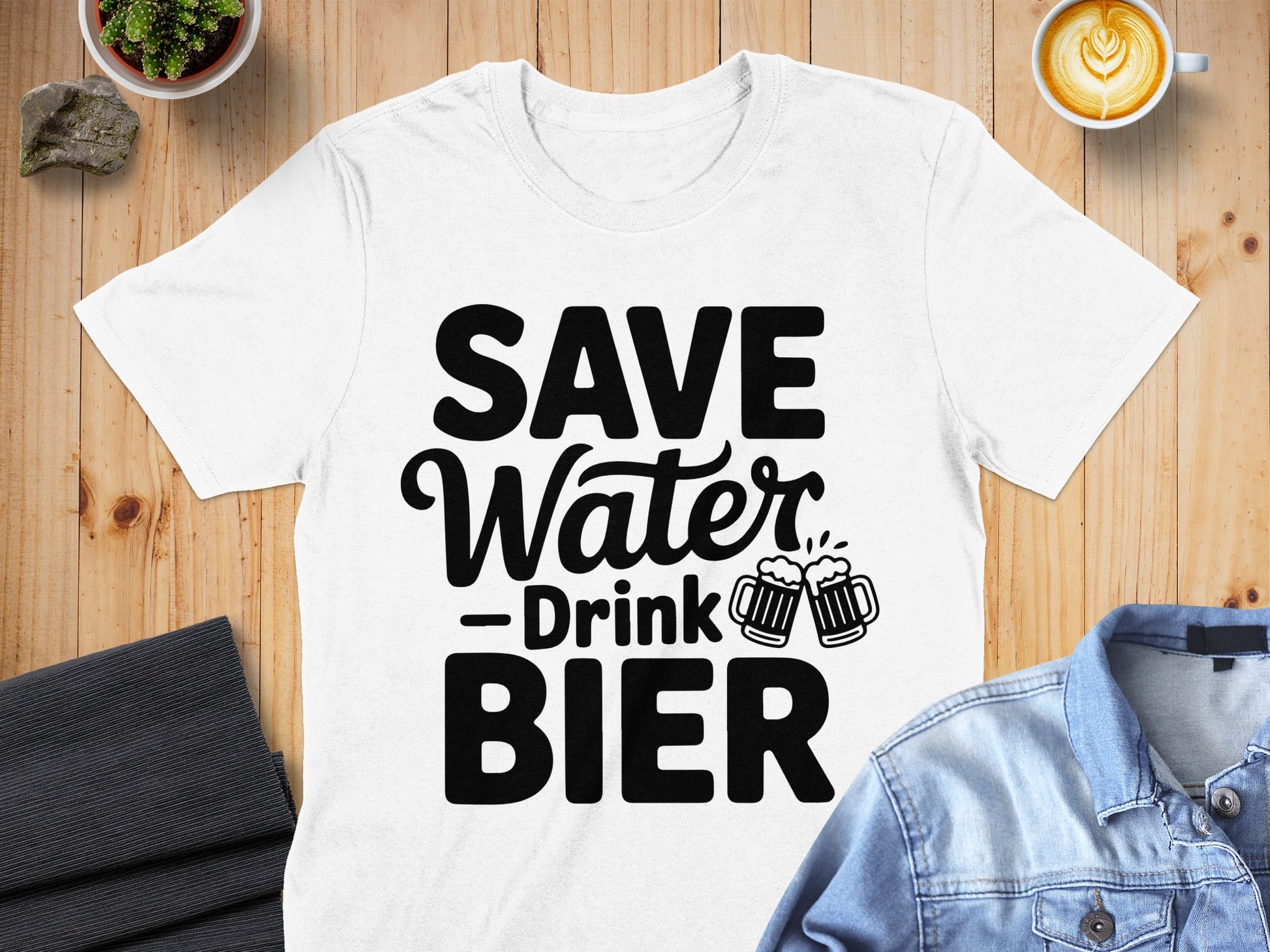 Save Water Drink Bier Graphic T-Shirt