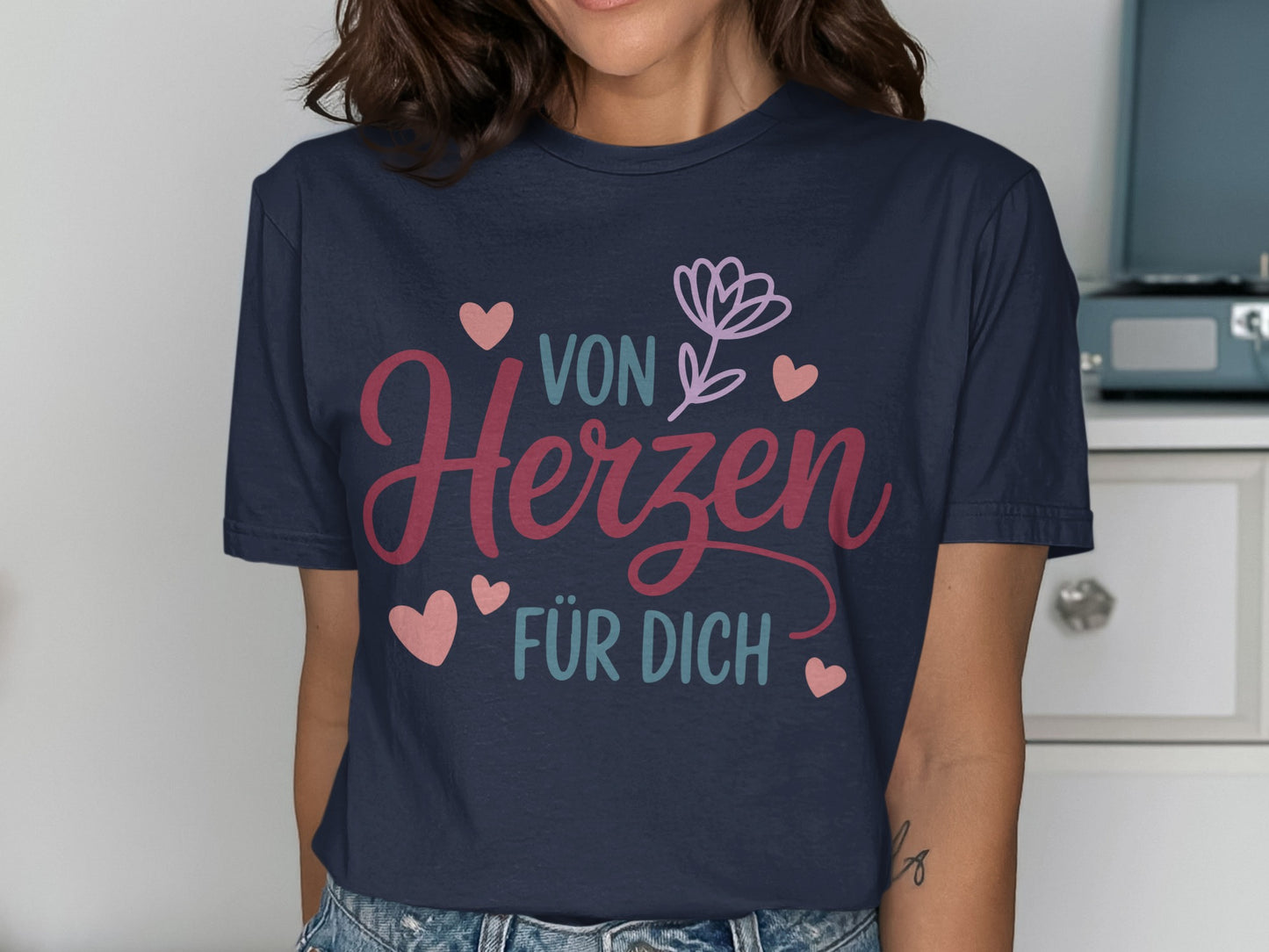 Von Herzen für Dich graphic t-shirt design