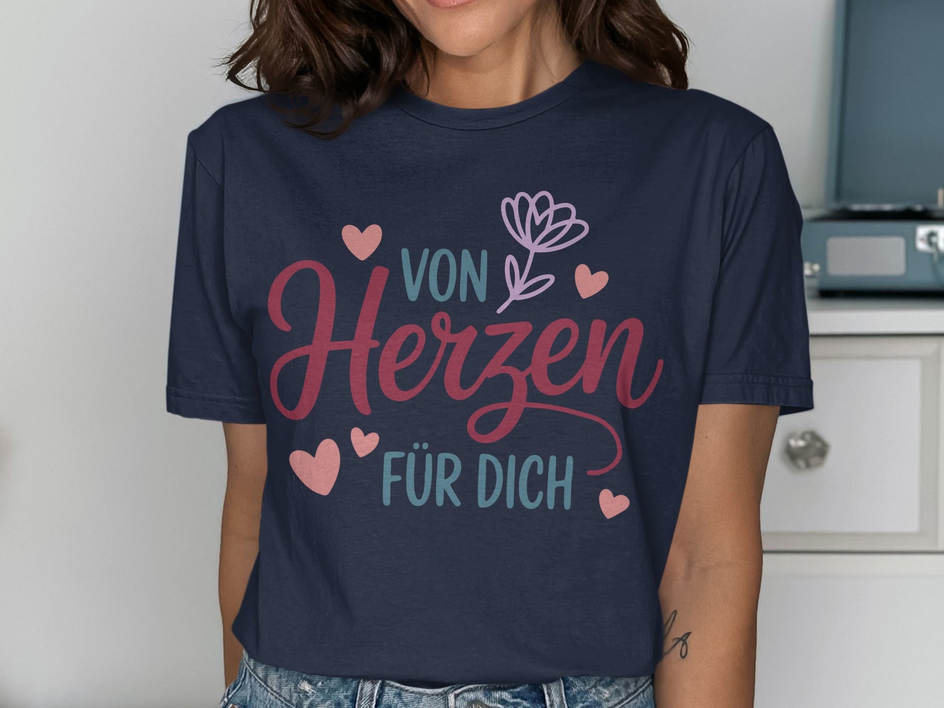 Von Herzen für Dich graphic t-shirt design