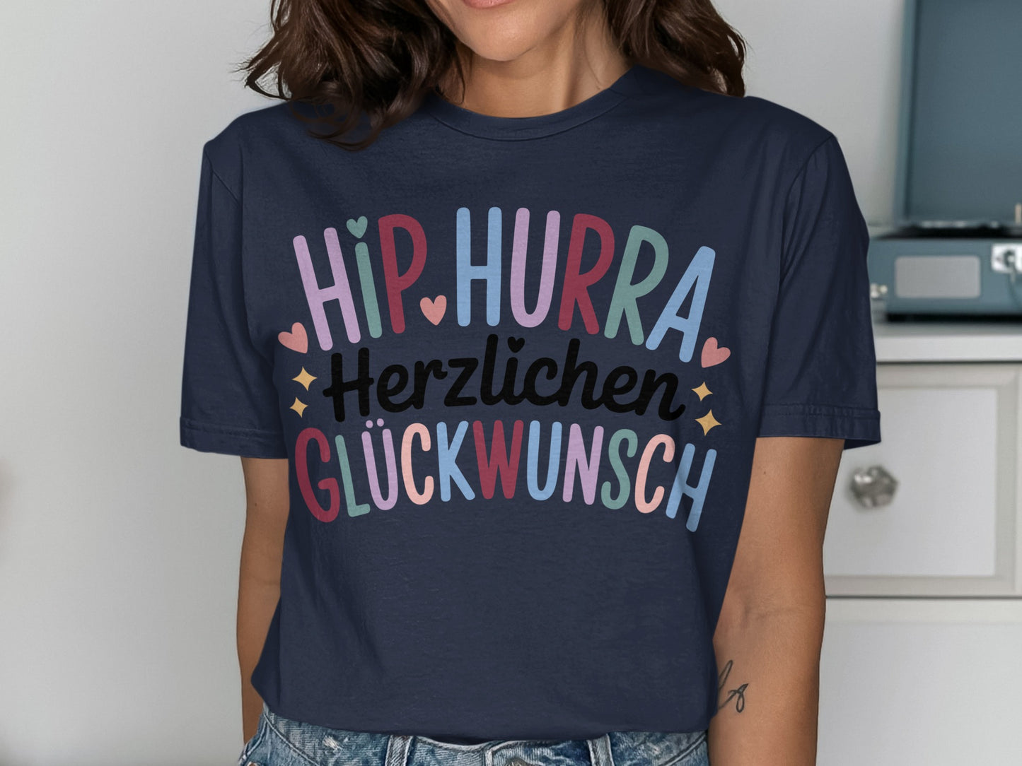 Hip Hurra Herzlichen Glückwunsch T-Shirt