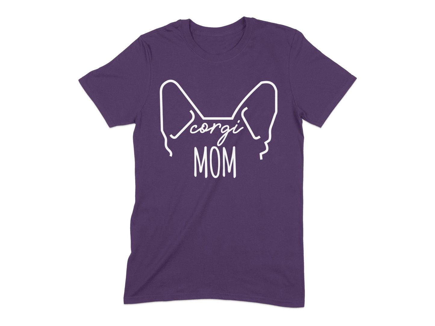 Corgi Mom T-Shirt with Dog Ears Design for Pet Lovers