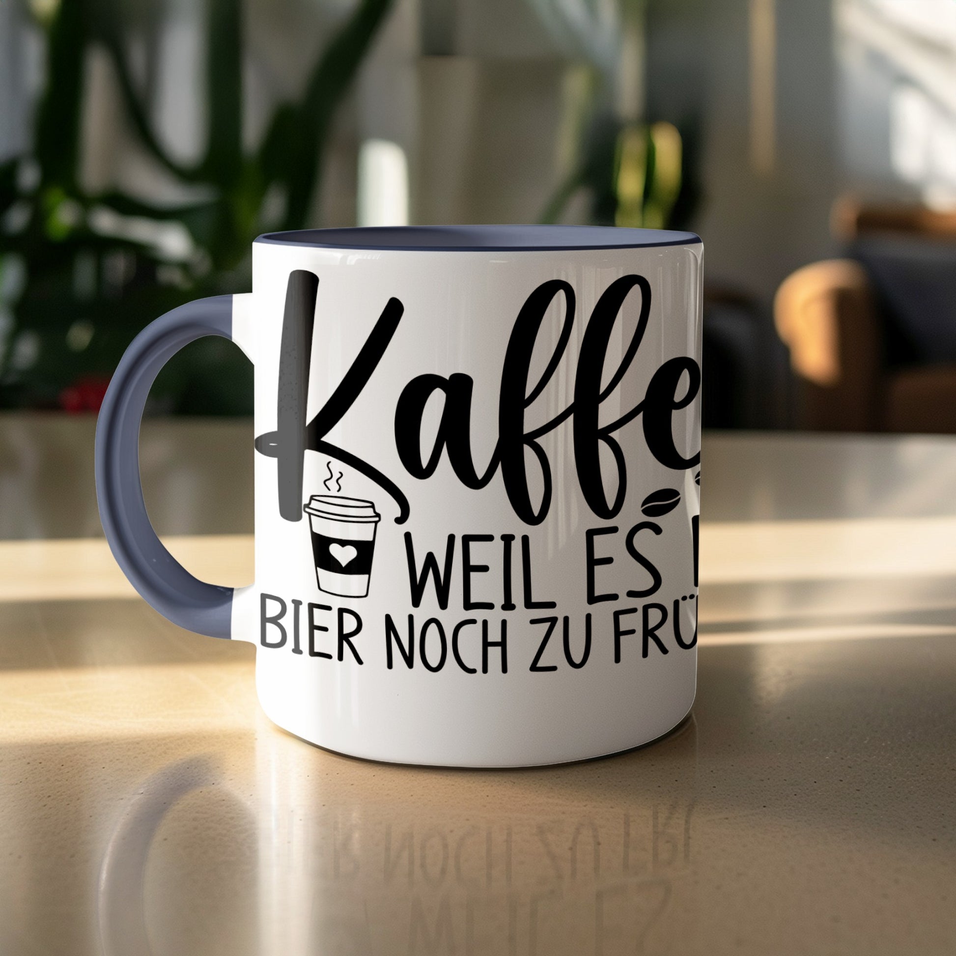 Kaffeetasse mit deutschem Textlustigen Spruch Becher