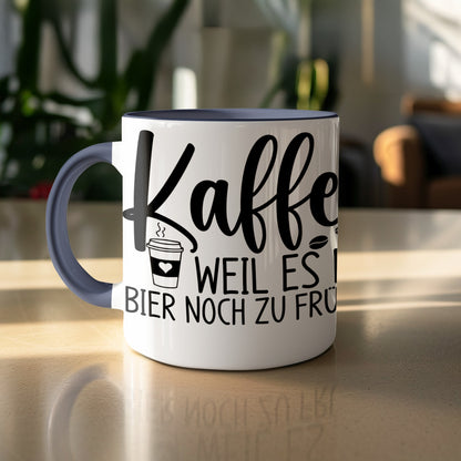 Kaffeetasse mit deutschem Textlustigen Spruch Becher