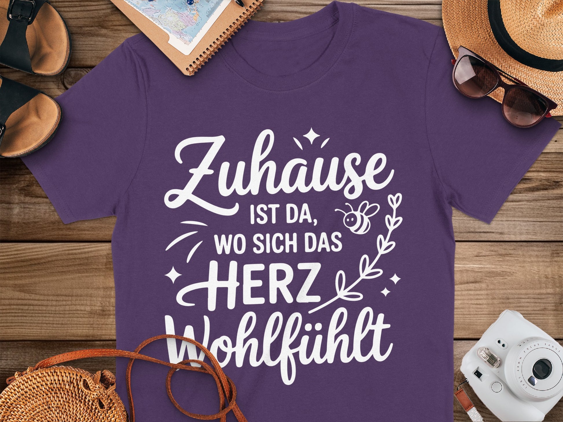 Zuhause ist da wo sich das Herz Wohlfühlt T-Shirt