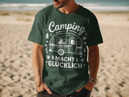 Camping Macht Glücklich T-Shirt for Outdoor Fans