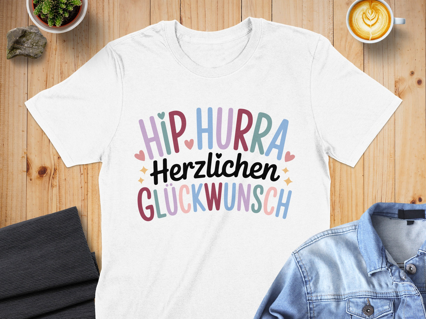 Hip Hurra Herzlichen Glückwunsch T-shirt
