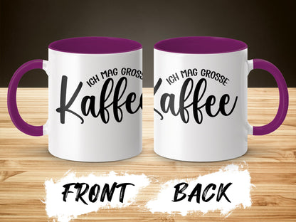 ICH MAG GROSSE KAFFEE Front and Back Coffee Mug