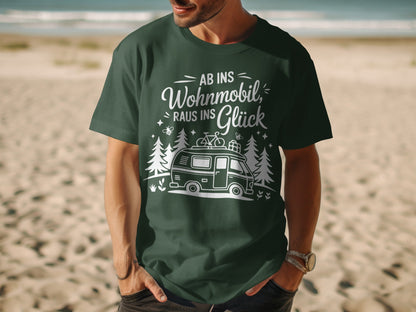 Ab ins Wohnmobil Raus ins Glück travel tee
