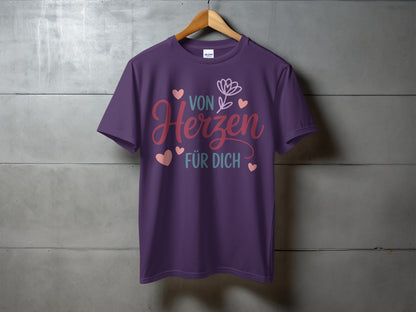 'Von Herzen Für Dich Flower Design Graphic Tee product'