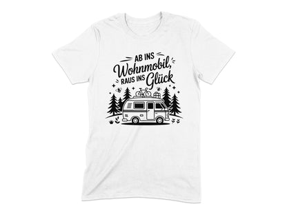 Ab ins Wohnmobil raus ins Glück graphic tee product