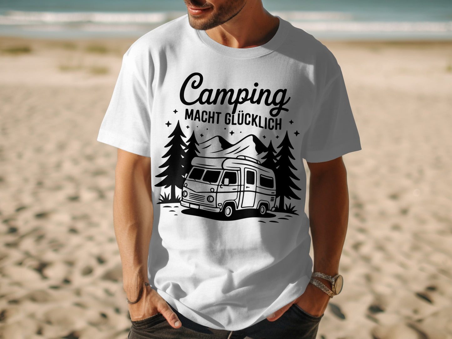 Camping Macht Glücklich Graphic T-Shirt
