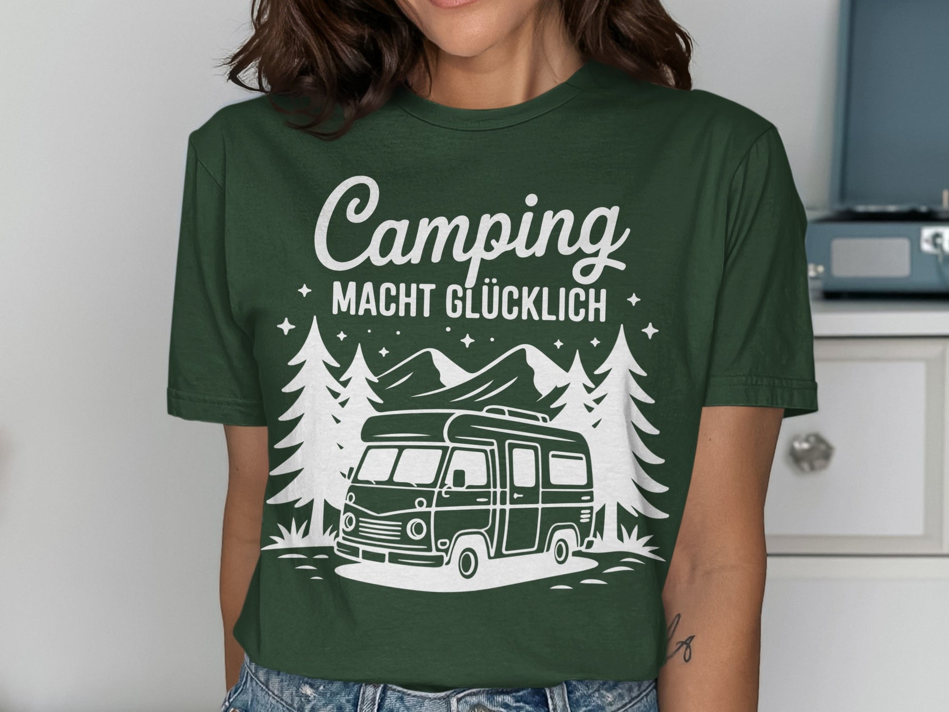 Camping Macht Glücklich Camper Van T-Shirt