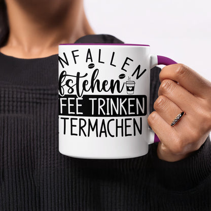 Anfallen Aufstehen Kaffee Trinken Weitermachen Mug