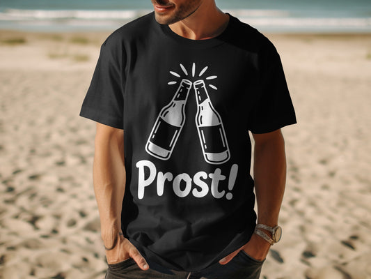 Prost Bottle Cheers Graphic Tee
