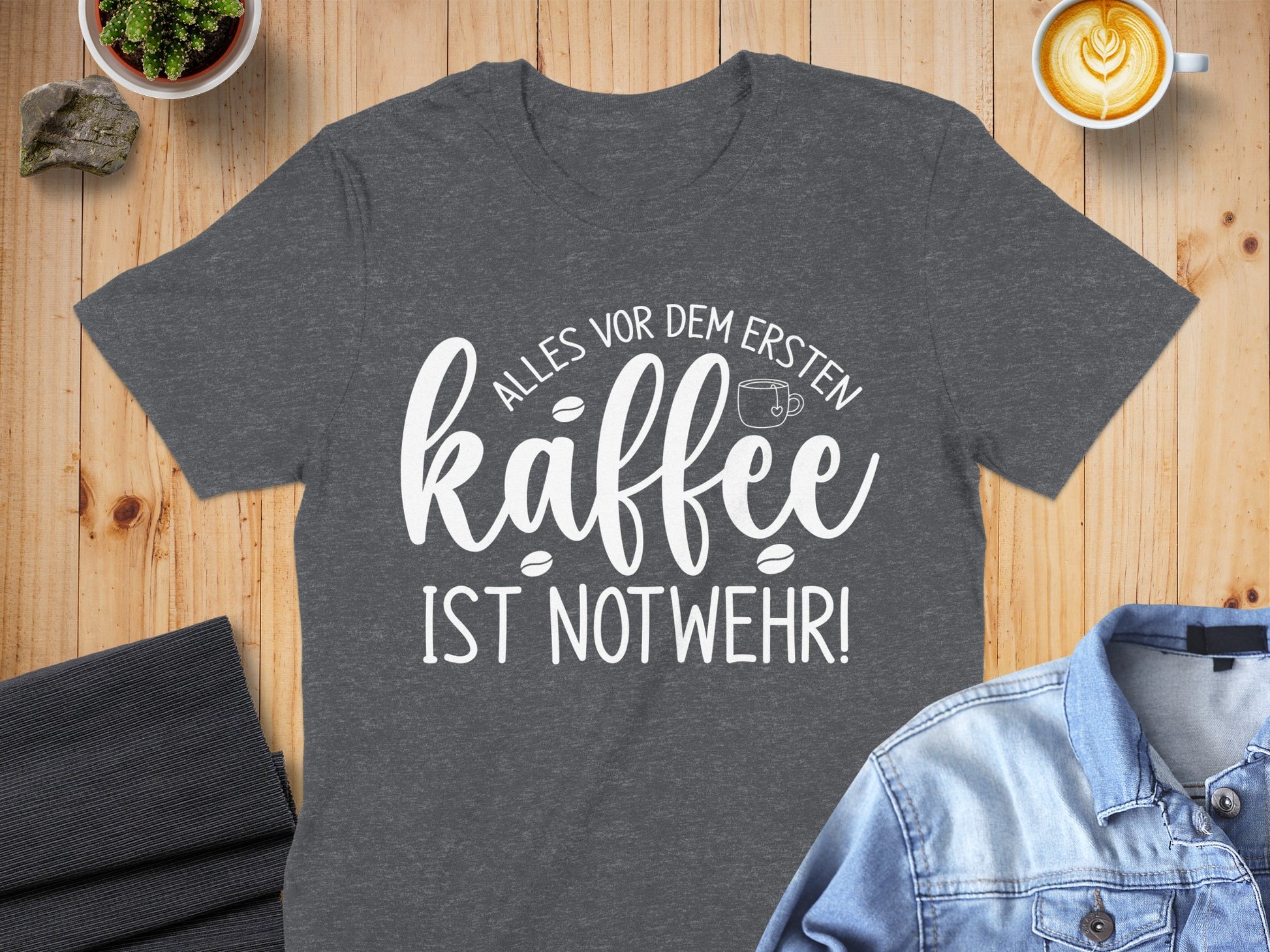 Funny German Coffee Quote T-Shirt for Coffee Lovers