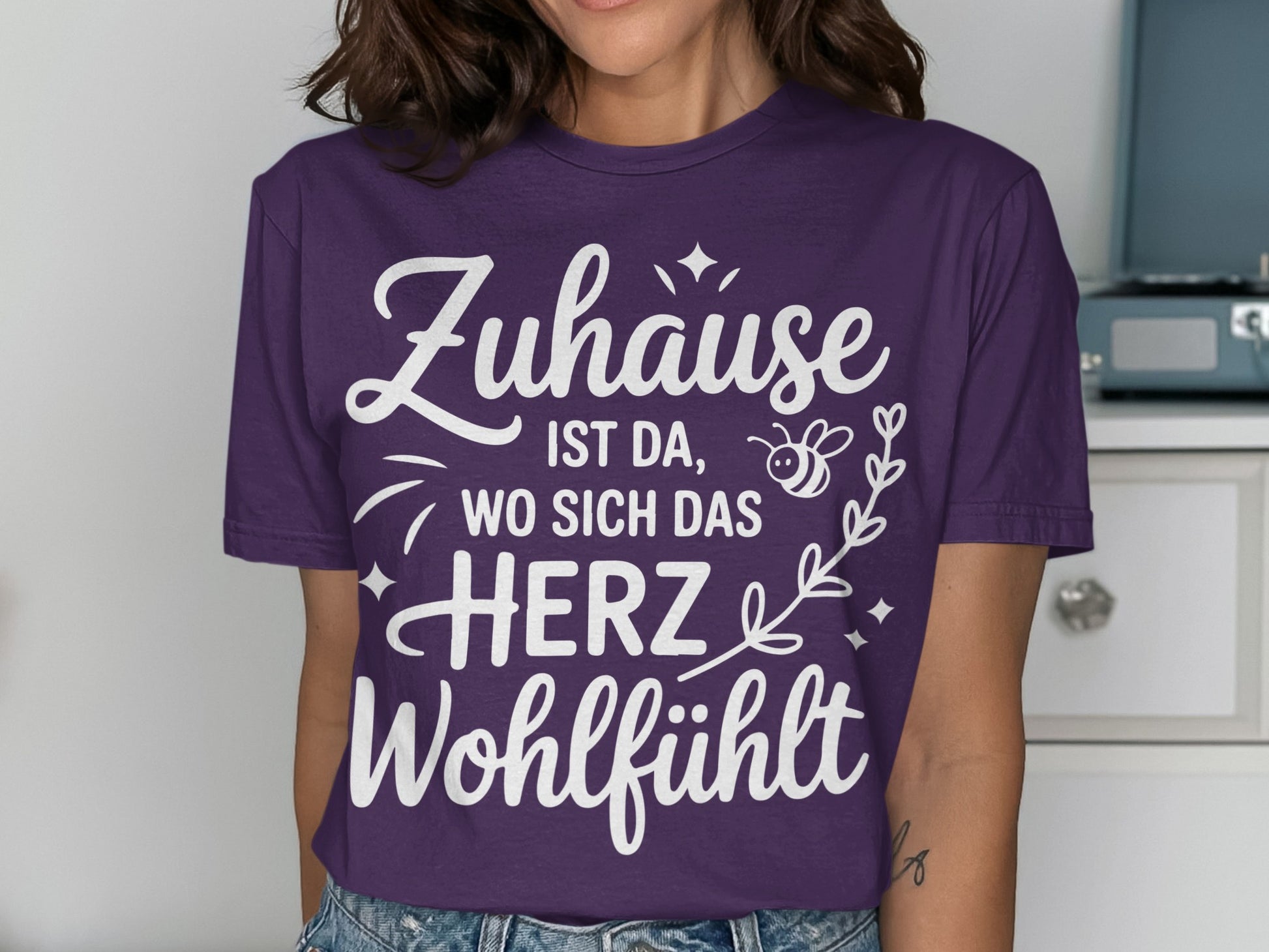 Zuhause ist da wo sich das Herz Wohlfühlt T-Shirt
