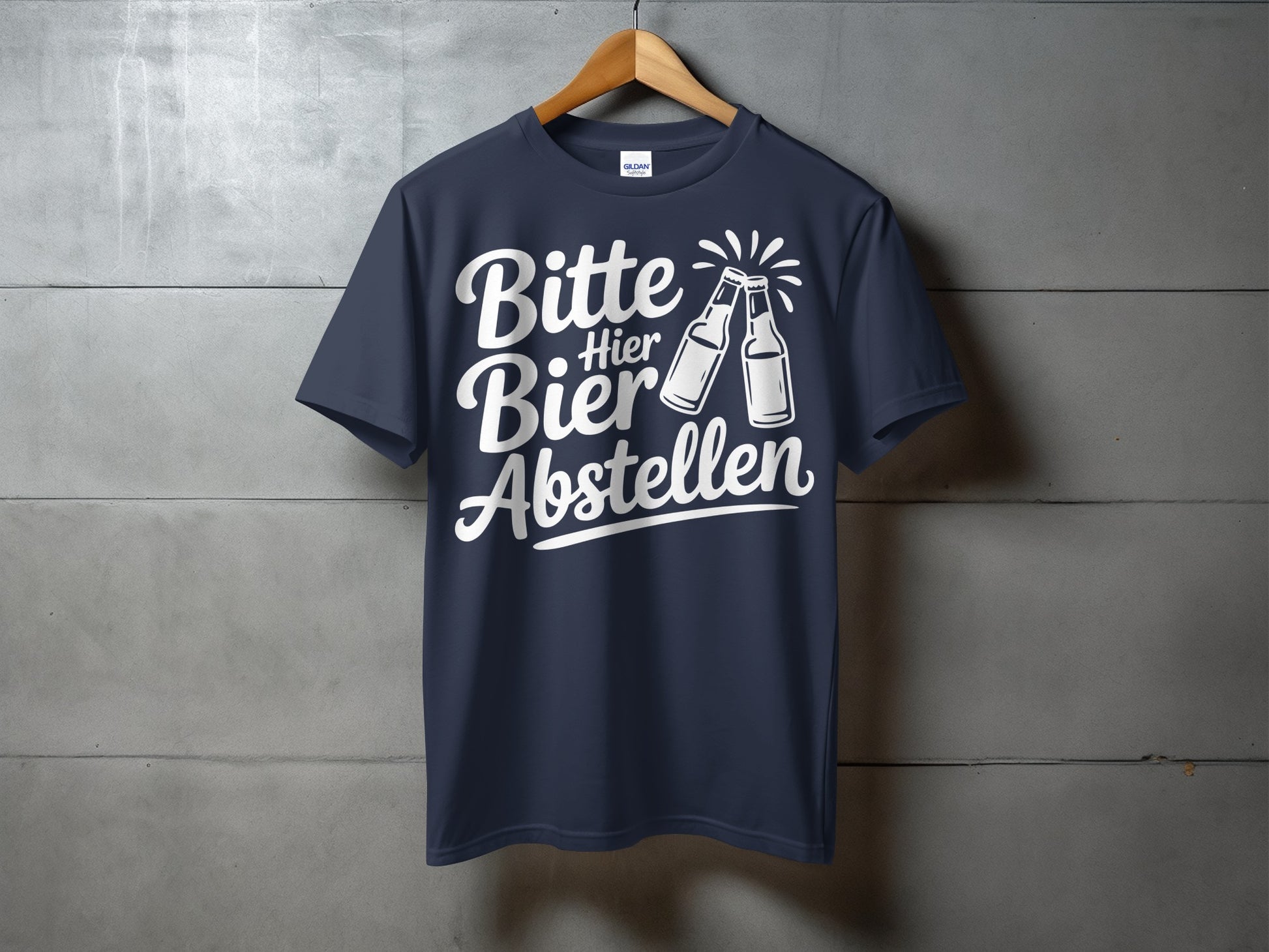 Bitte Hier Bier Abstellen Graphic Tee Shirt