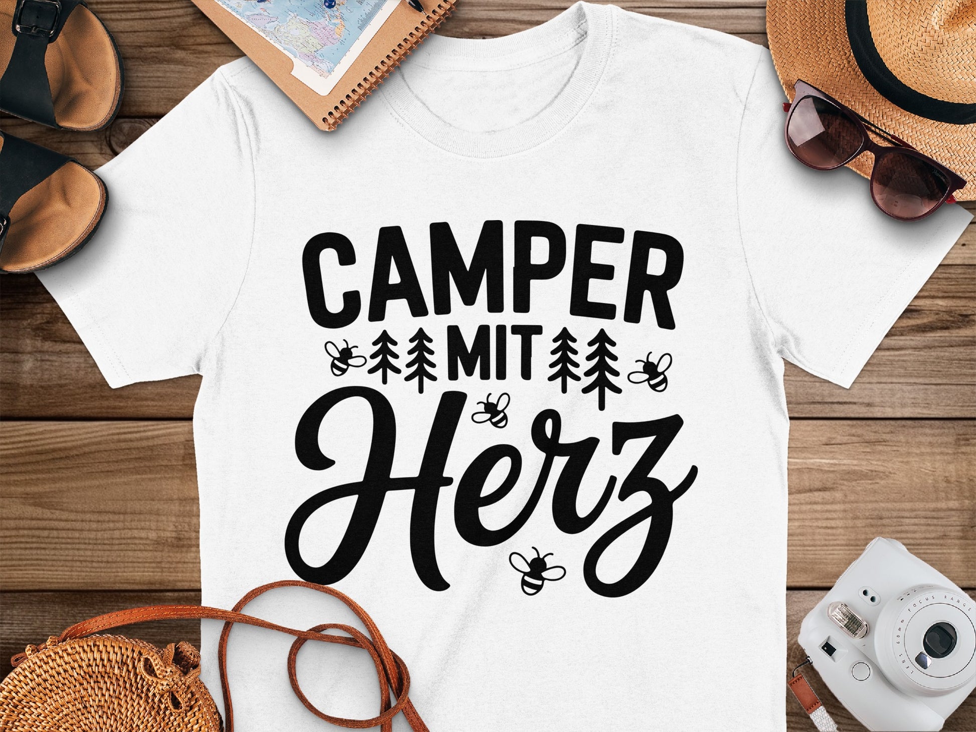 Camper Mit Herz Enthusiast T-Shirt