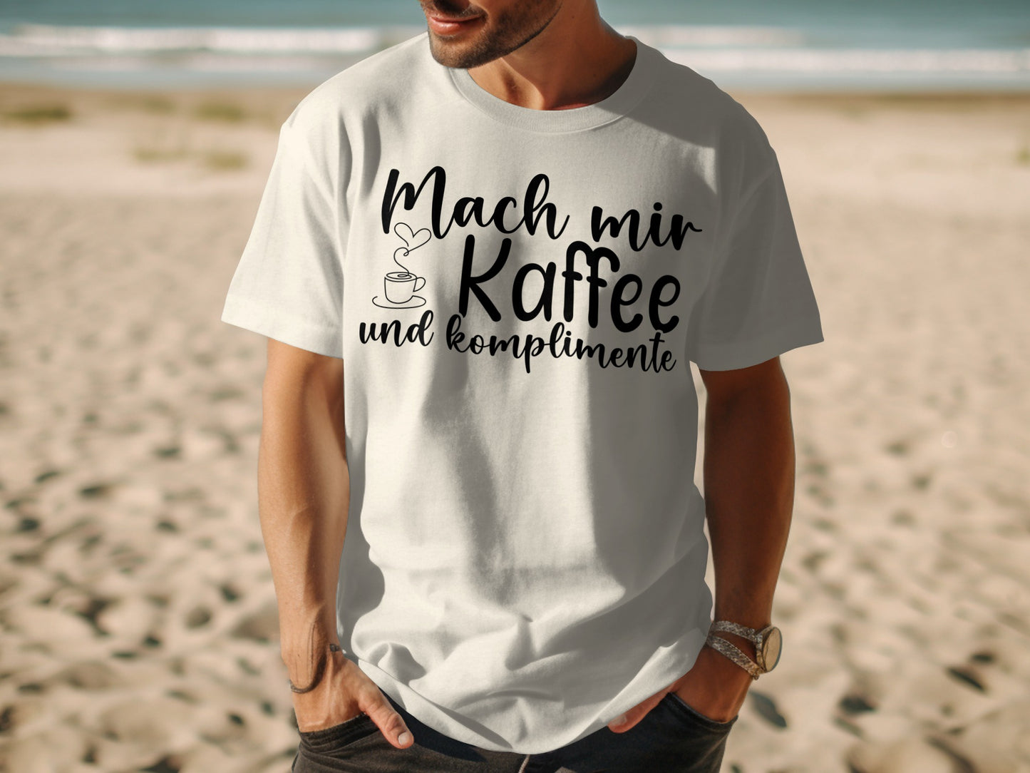 Mach mir Kaffee und Komplimente t-shirt