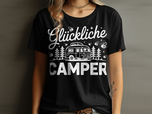 Glückliche Camper Graphic T-Shirt Camping Tee