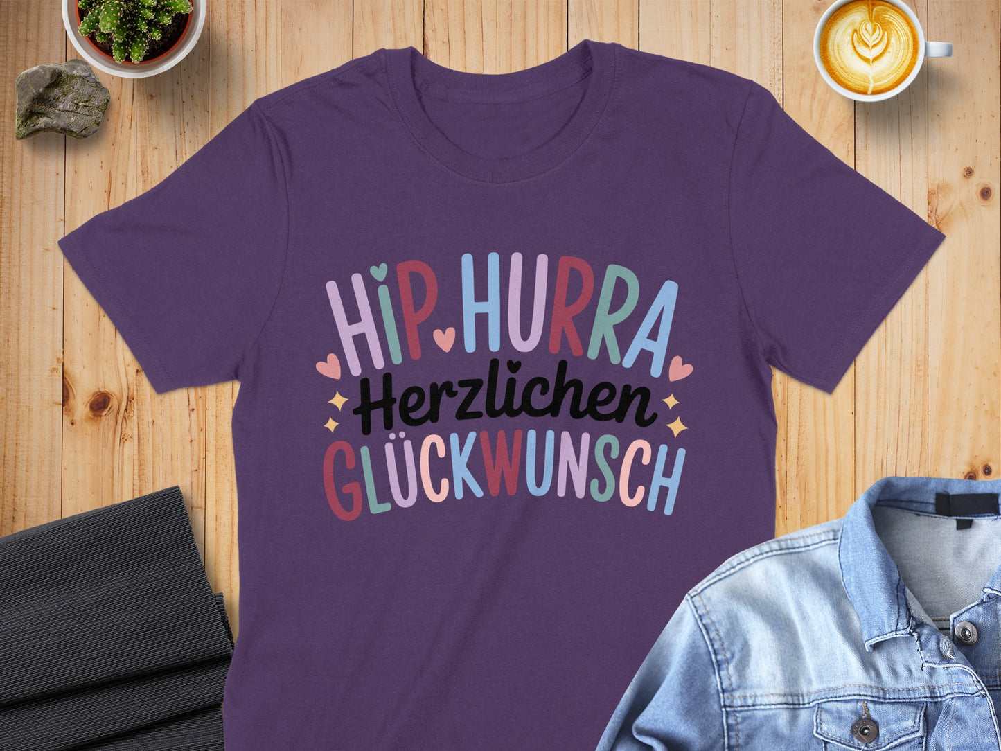 Hip Hurra Herzlichen Glückwunsch Graphic T-shirt