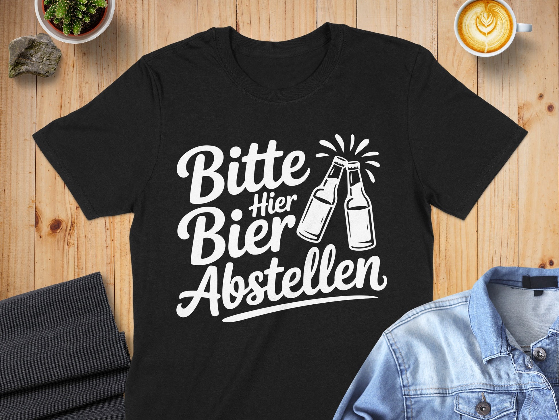 Bitte Hier Bier Abstellen T-shirt