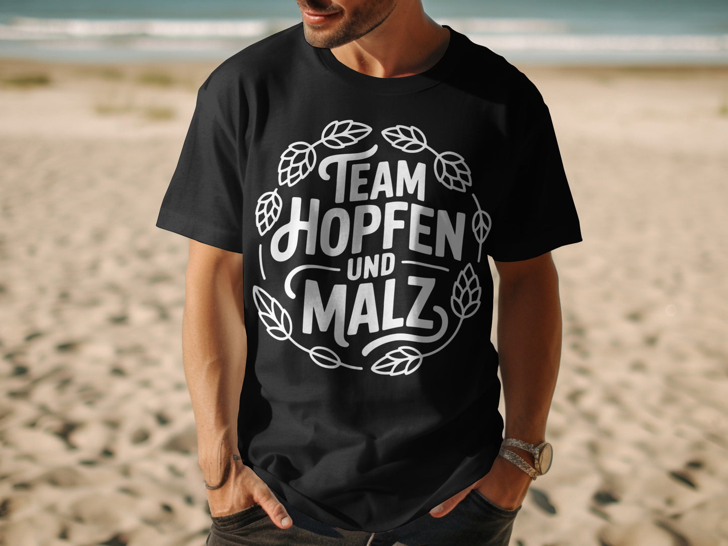 Team Hopfen Und Malz leaf design shirt product