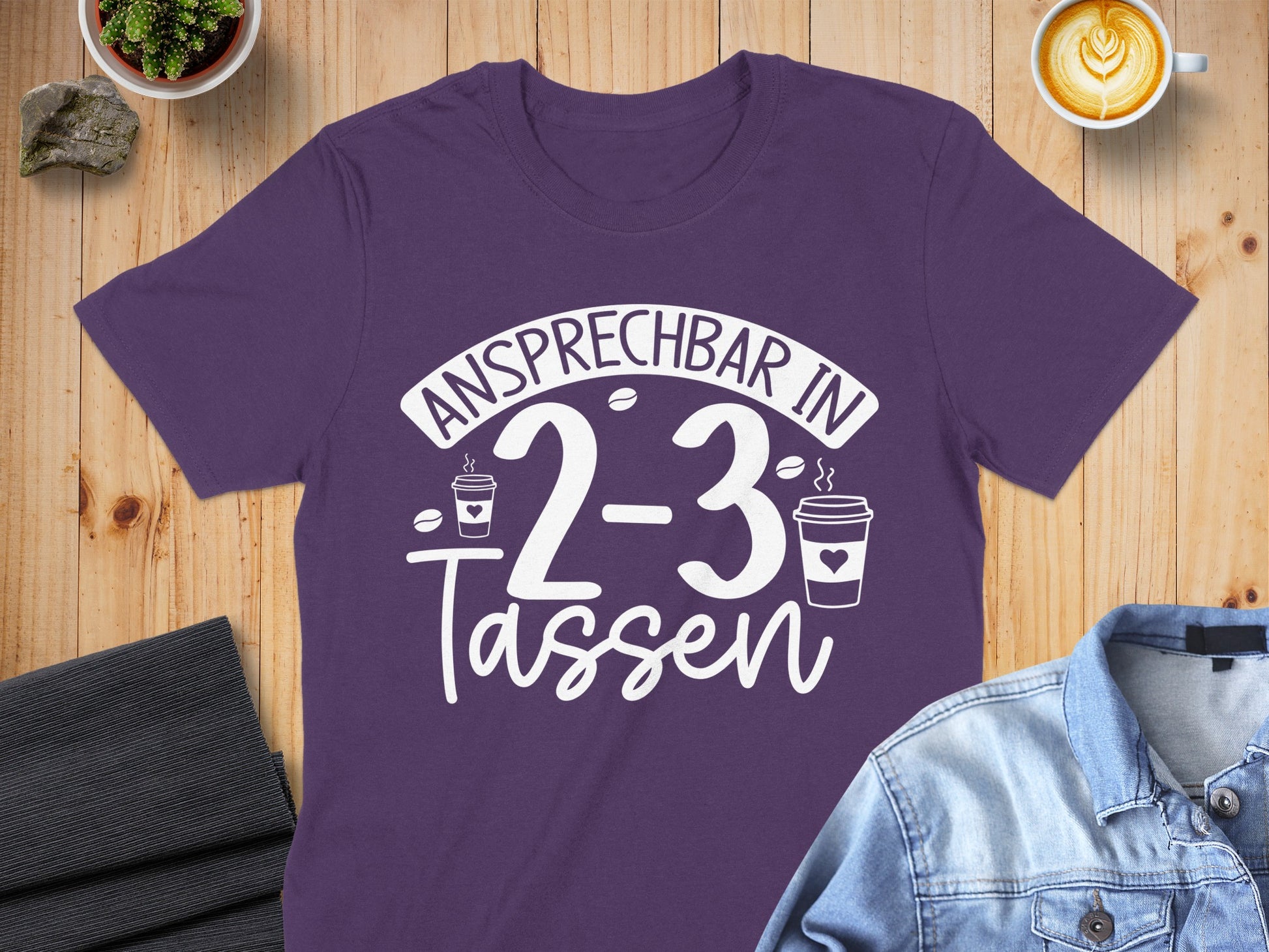 Ansprechbar In 2 - 3 Tassen Unique Graphic T-shirt