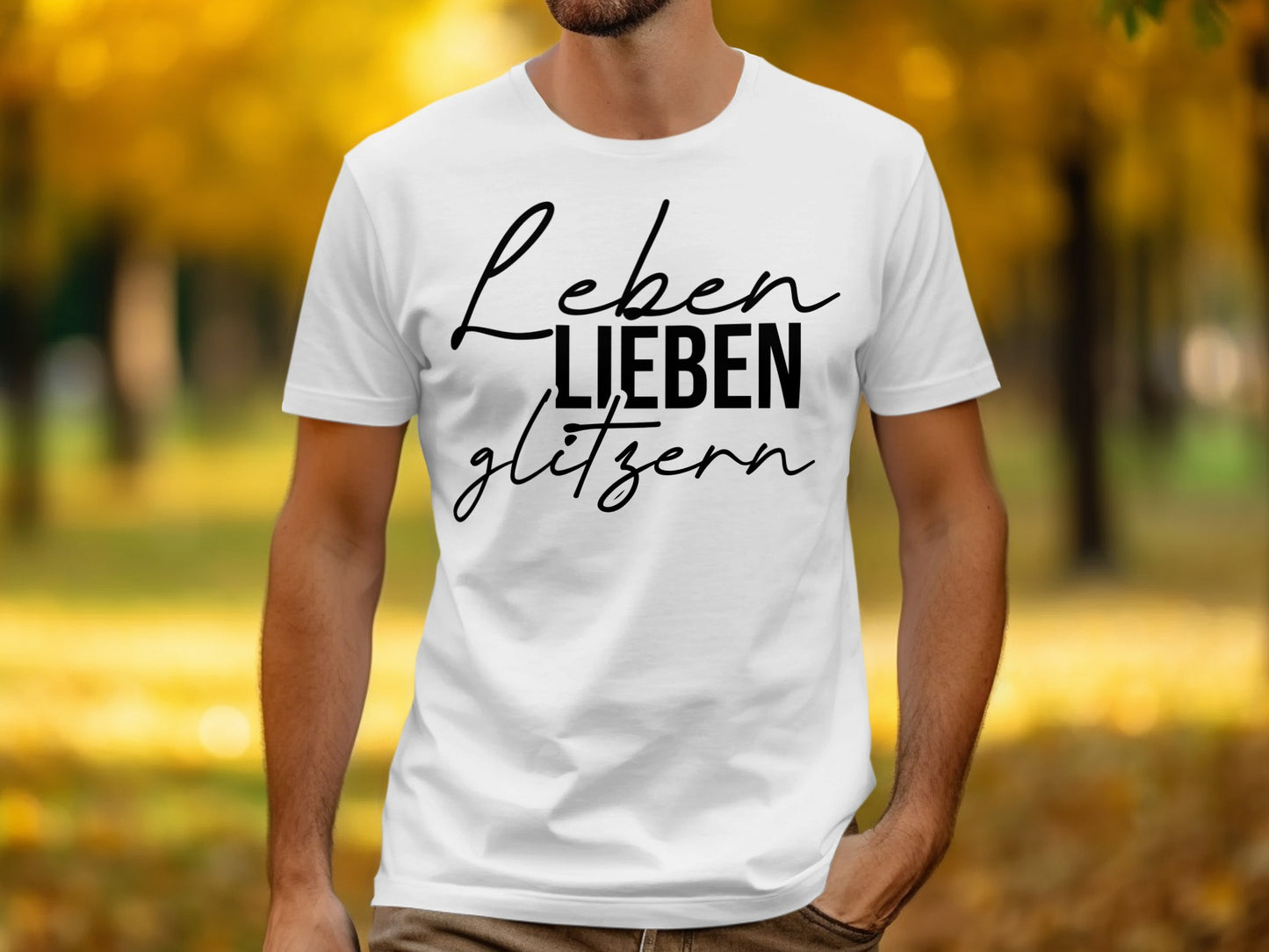 Leben Lieben Glitzern Graphic Tee Product