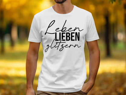 Leben Lieben Glitzern Graphic Tee Product