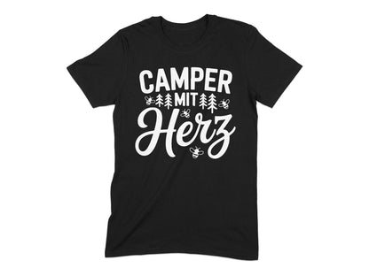 Camper Mit Herz Graphic T-Shirt Design for Camping