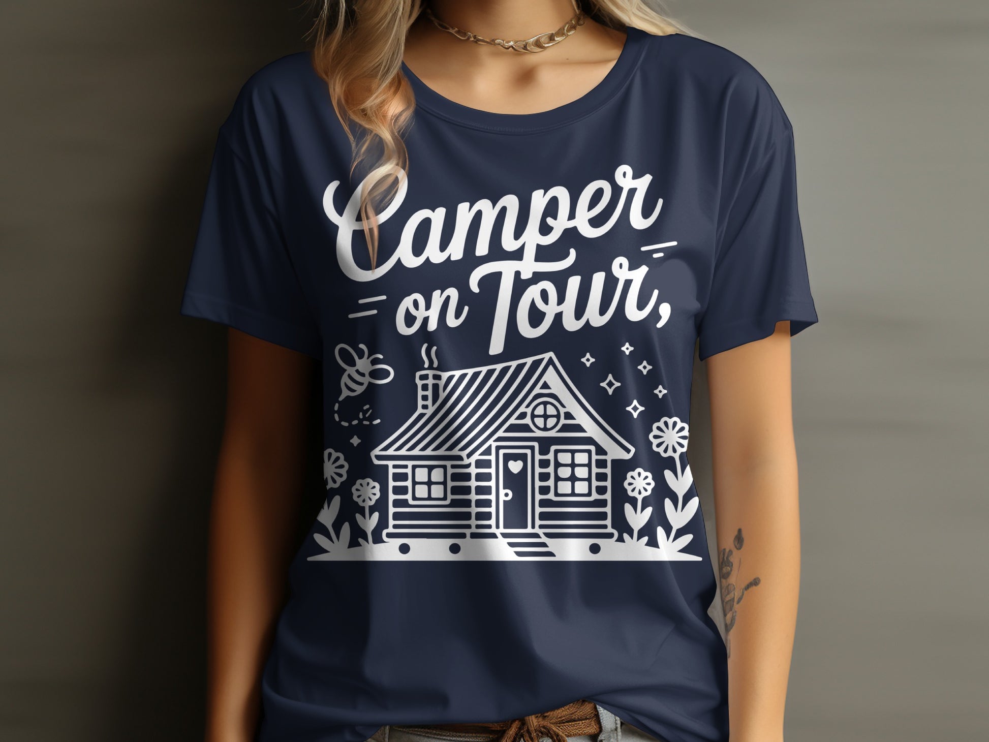 Camper on Tour Graphic Tee Shirt