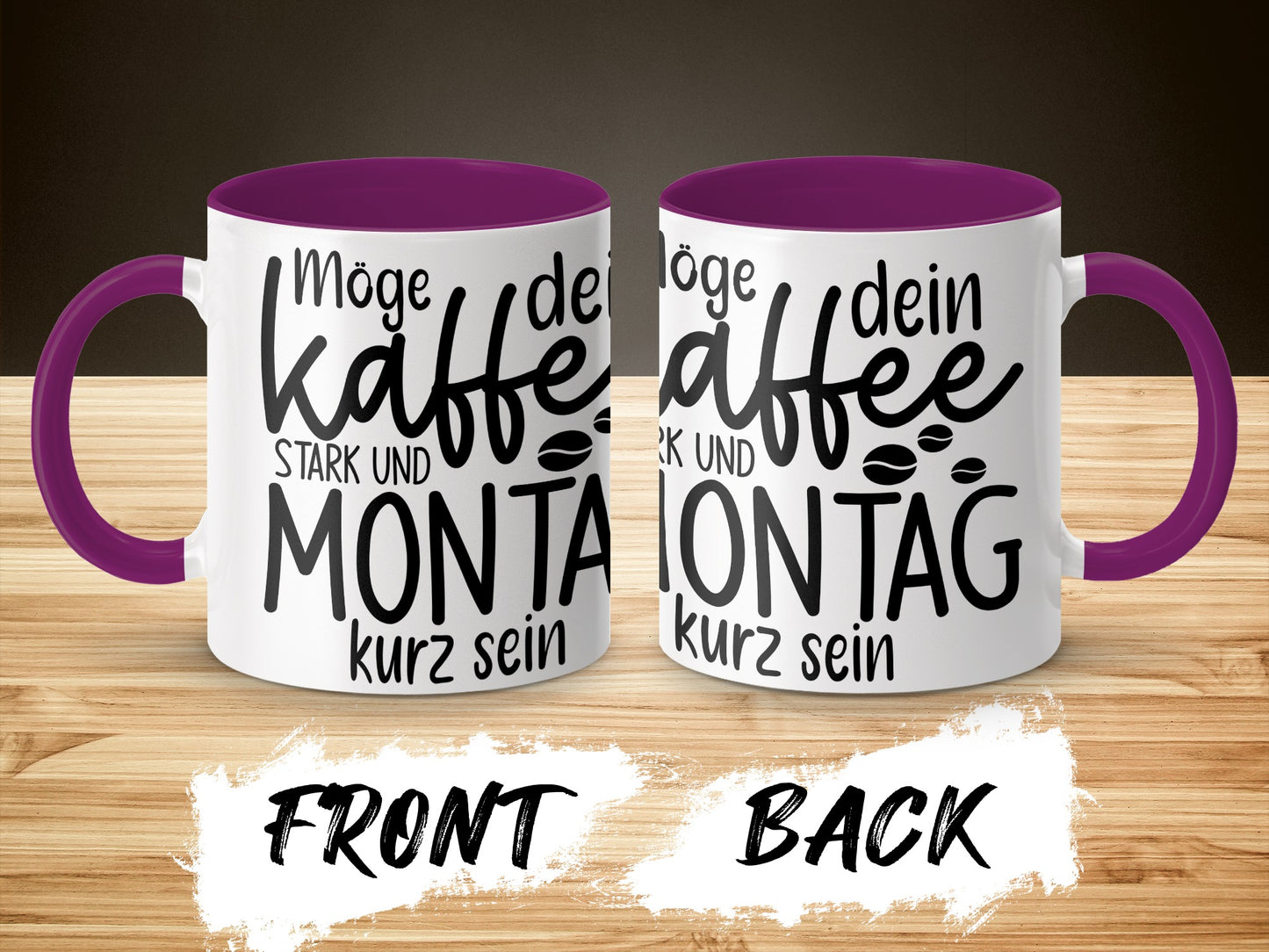 Möge dein Kaffee stark und Montag kurz sein mug