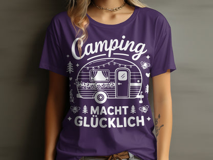 Camping Macht Glücklich Graphic Tee product