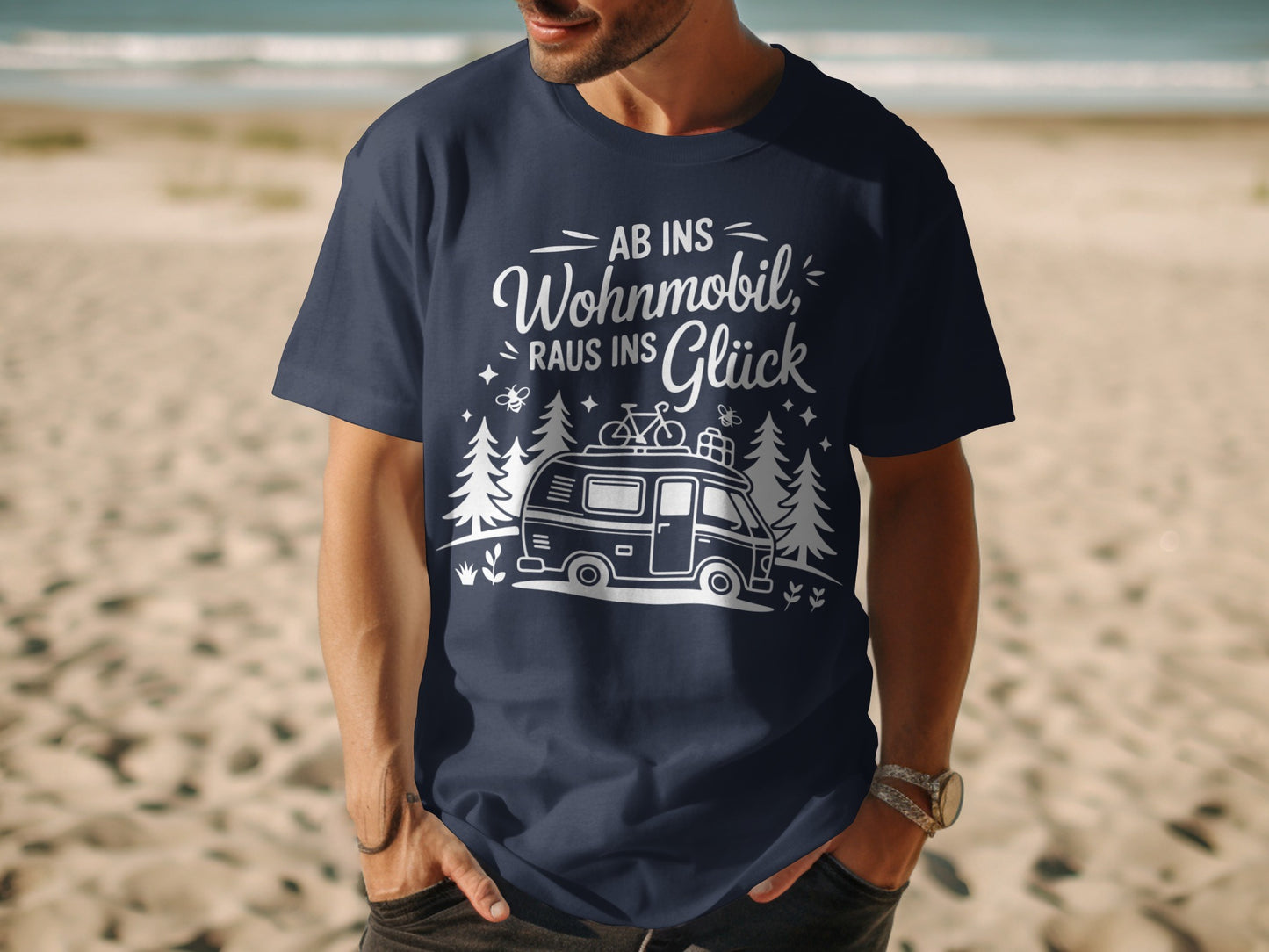 Ab ins Wohnmobil raus ins Glück T-shirt