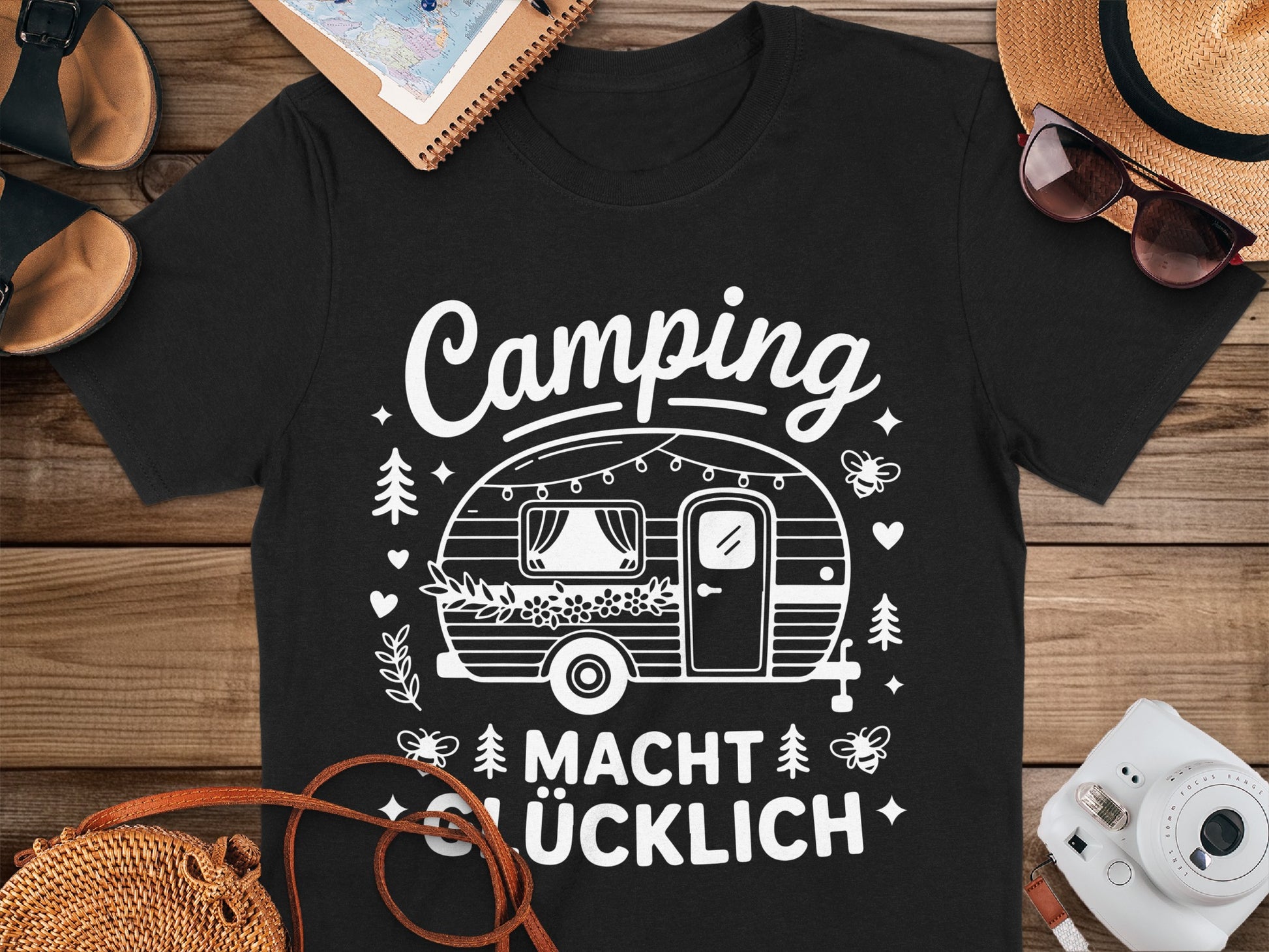 Camping Macht Glücklich T-shirt